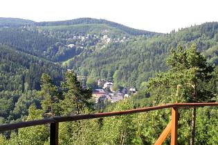 Blick vom Hohen Brand zum Spitzberg